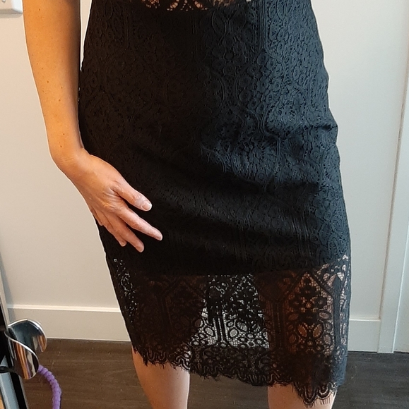 Eyelash Lace Panel Dress - Picture 2 of 6